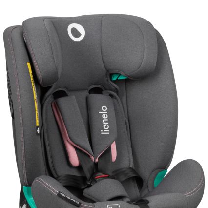 Lionelo - Siège auto pivotant avec base BASTIAAN ONE i-Size 40-150 cm Rose