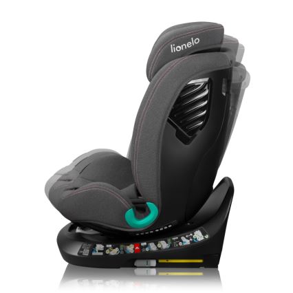 Lionelo - Siège-auto pivotant avec base BASTIAAN ONE i-Size 40–150 cm Rose