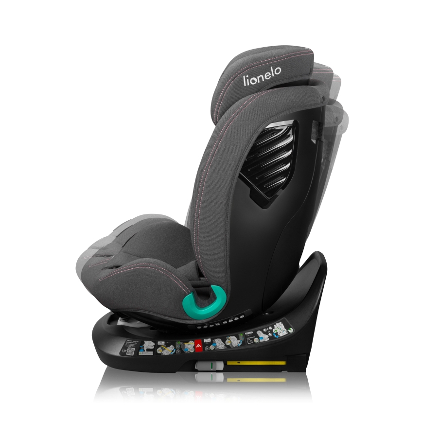 Lionelo - Siège-auto pivotant avec base BASTIAAN ONE i-Size 40–150 cm Rose