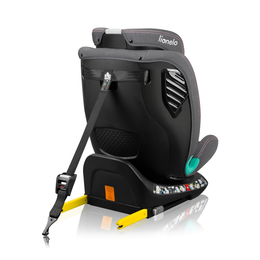 Lionelo - Siège-auto pivotant avec base BASTIAAN ONE i-Size 40–150 cm Rose