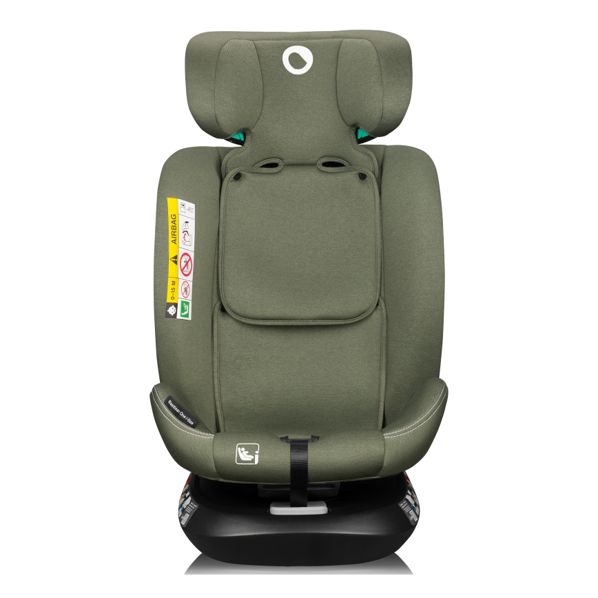 Lionelo - Siège-auto pivotant avec base BASTIAAN ONE i-Size 40-150 cm Vert olive