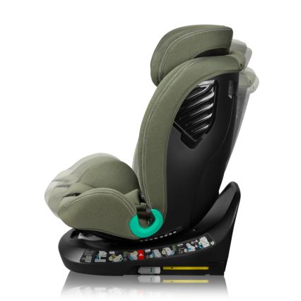Lionelo - Siège-auto pivotant avec base BASTIAAN ONE i-Size 40-150 cm Vert olive