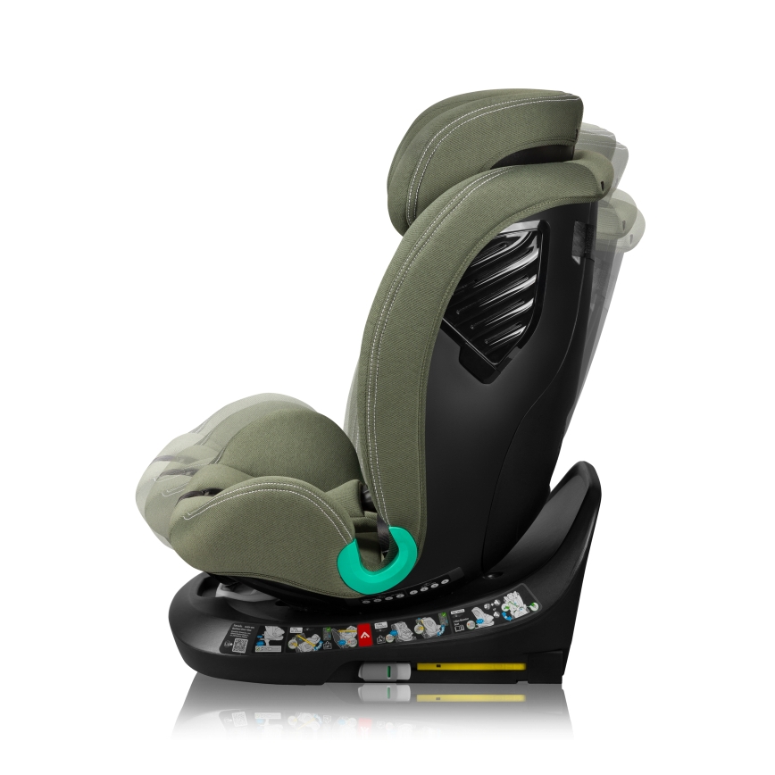 Lionelo - Siège-auto pivotant avec base BASTIAAN ONE i-Size 40-150 cm Vert olive