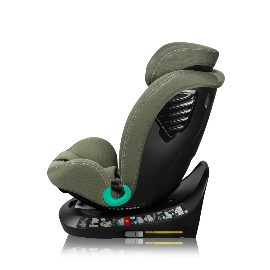 Lionelo - Siège-auto pivotant avec base BASTIAAN ONE i-Size 40-150 cm Vert olive