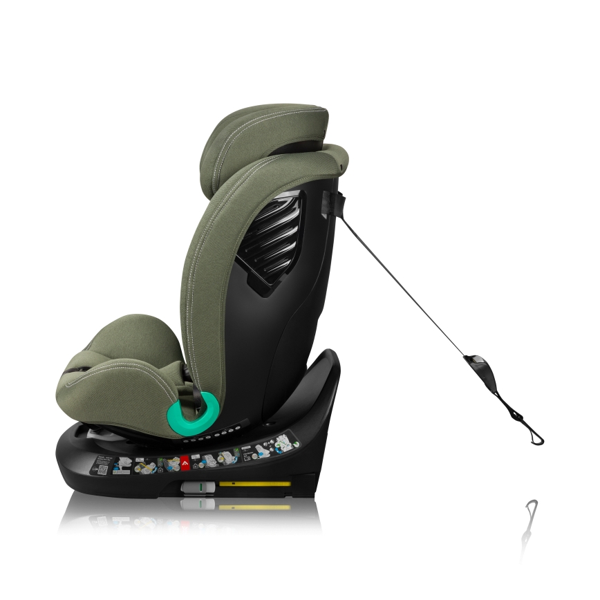 Lionelo - Siège-auto pivotant avec base BASTIAAN ONE i-Size 40-150 cm Vert olive