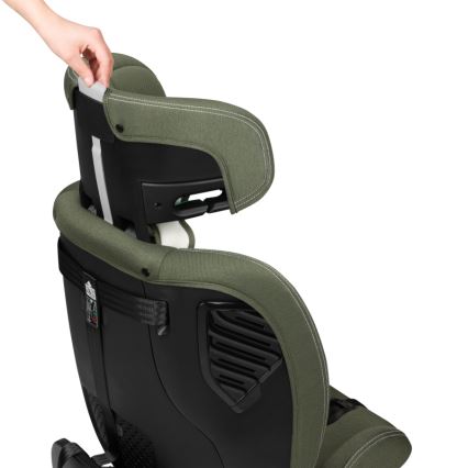 Lionelo - Siège-auto pivotant avec base BASTIAAN ONE i-Size 40-150 cm Vert olive