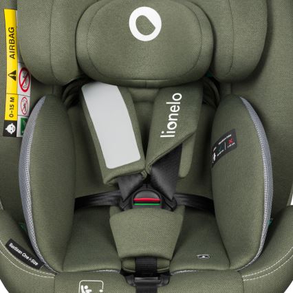 Lionelo - Siège-auto pivotant avec base BASTIAAN ONE i-Size 40-150 cm Vert olive