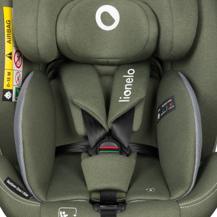Lionelo - Siège-auto pivotant avec base BASTIAAN ONE i-Size 40-150 cm Vert olive