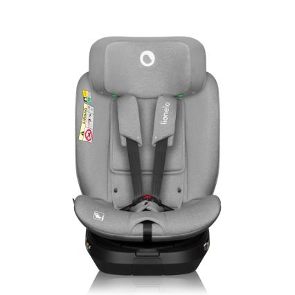Lionelo - Siège-auto pivotant avec base BRAVE i-Size 40-150 cm Gris pierre