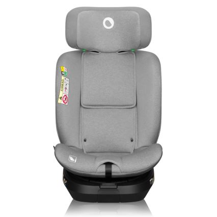 Lionelo - Siège-auto pivotant avec base BRAVE i-Size 40-150 cm Gris pierre