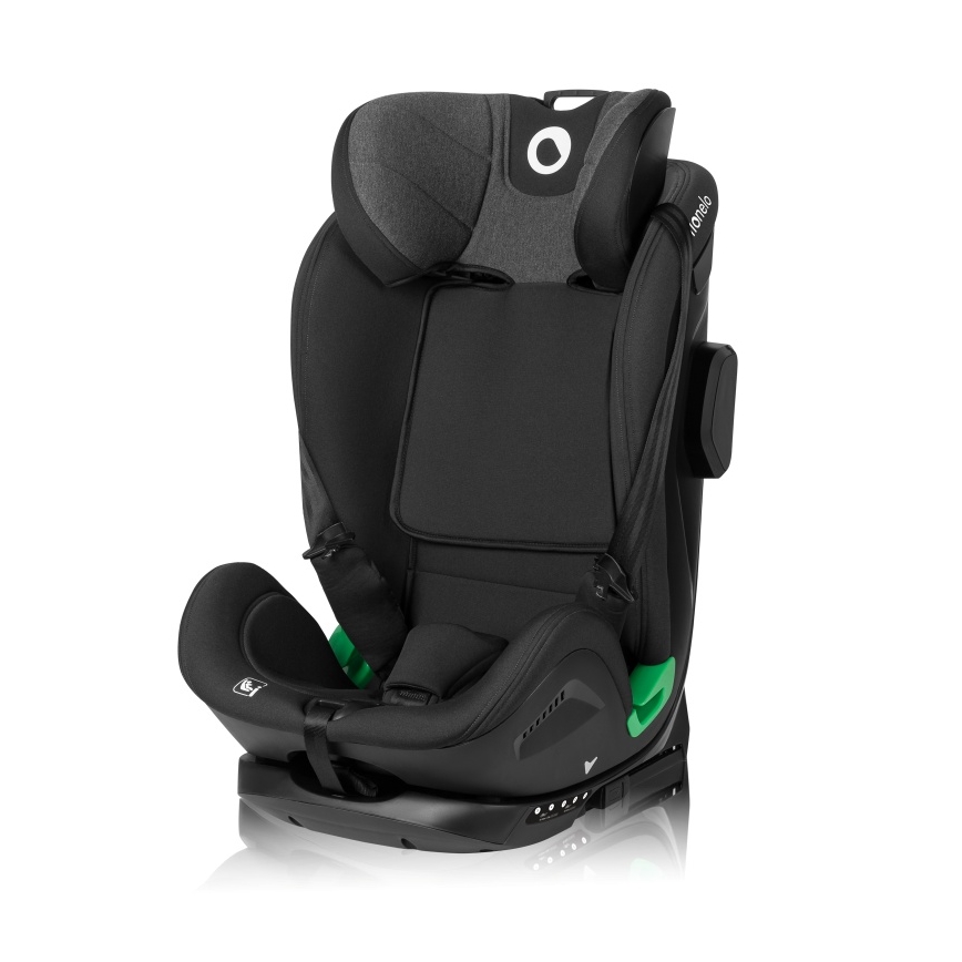 Lionelo - Siège-auto pivotant avec base HARPER i-Size 76–150 cm Black Carbon