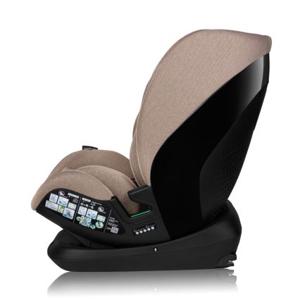 Lionelo - Siège auto pivotant avec base LAVENDER i-Size 76-150 cm Beige Latte