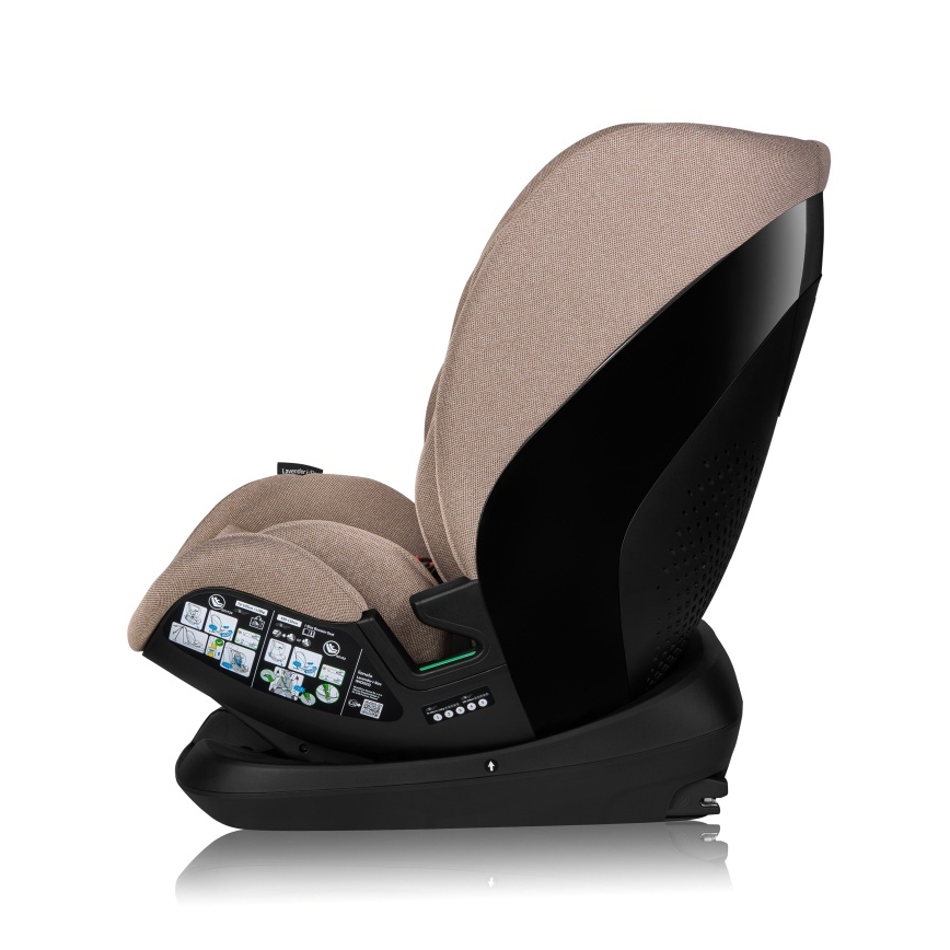 Lionelo - Siège auto pivotant avec base LAVENDER i-Size 76-150 cm Beige Latte