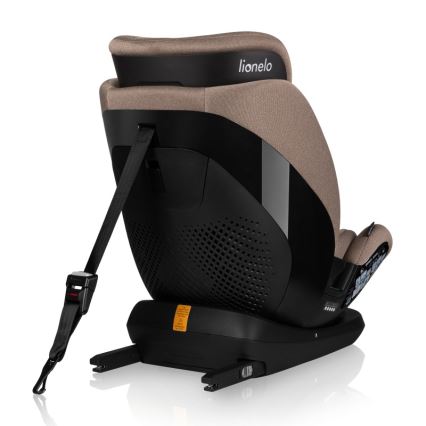 Lionelo - Siège auto pivotant avec base LAVENDER i-Size 76-150 cm Beige Latte