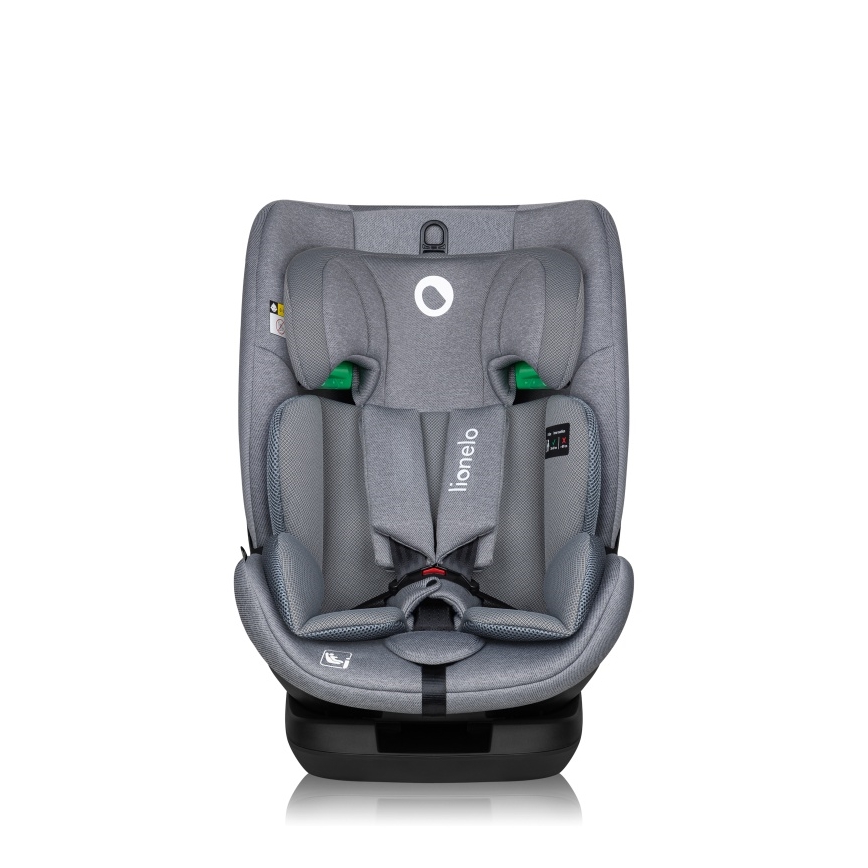 Lionelo - Siège-auto pivotant avec base LAVENDER i-Size 76-150 cm Grey Stone