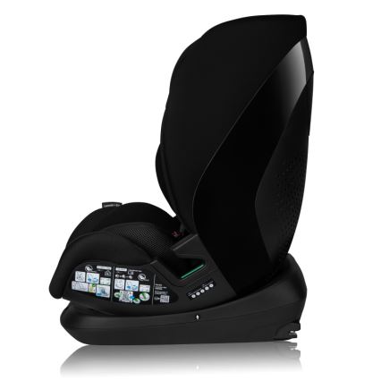Lionelo - Siège-auto pivotant avec base LAVENDER i-Size 76-150 cm Noir Carbone