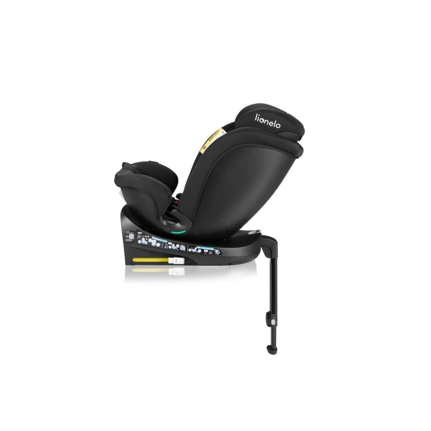 Lionelo - Siège-auto pivotant avec base NAVY i-Size 40-150 cm noir
