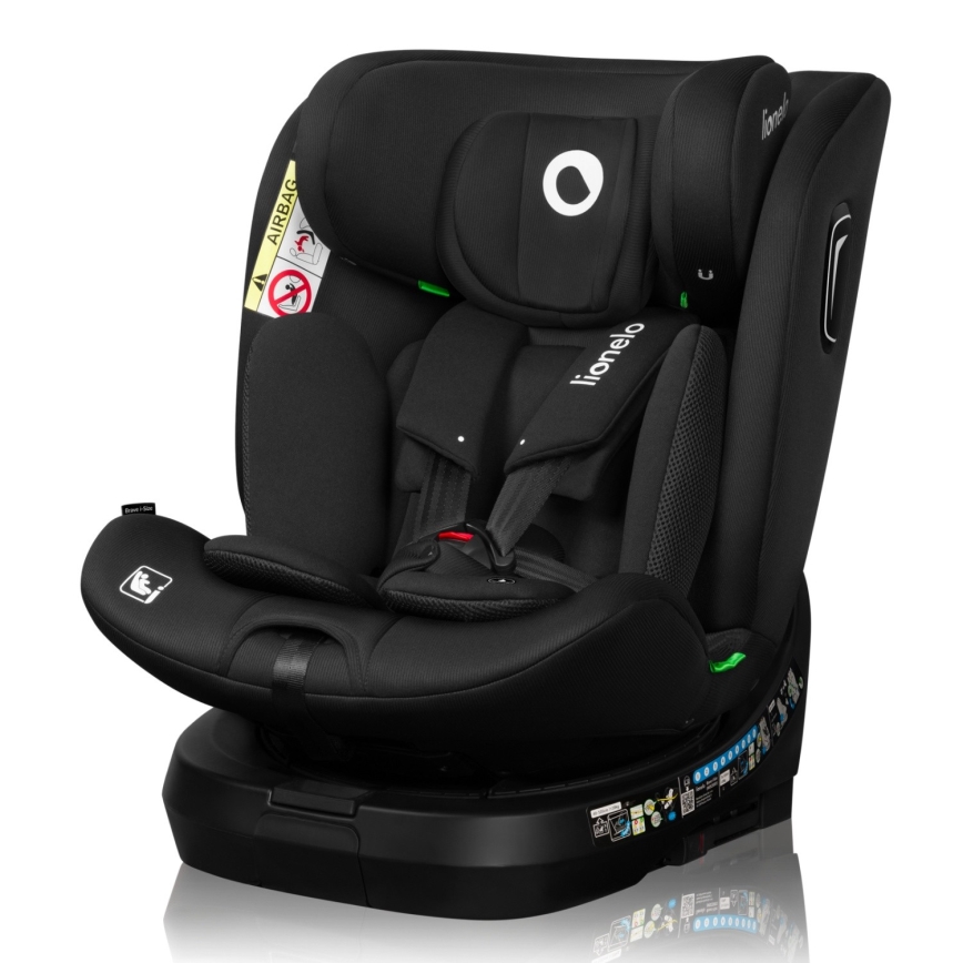 Lionelo - Siège auto pivotant BRAVE i-Size 40-150 cm Noir Carbone
