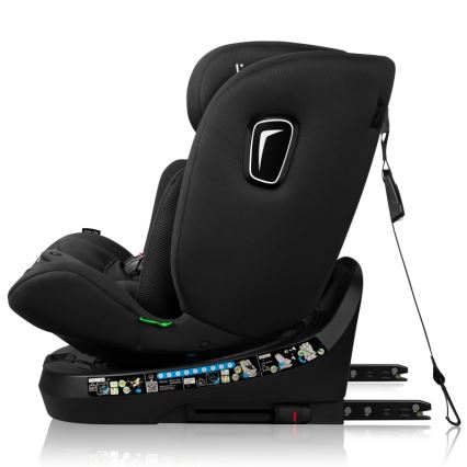 Lionelo - Siège auto pivotant BRAVE i-Size 40-150 cm Noir Carbone