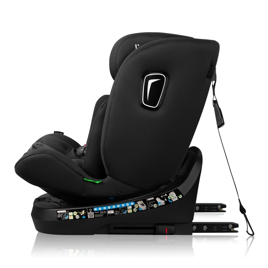 Lionelo - Siège auto pivotant BRAVE i-Size 40-150 cm Noir Carbone