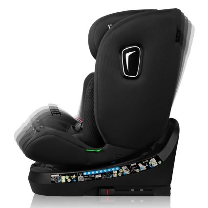 Lionelo - Siège auto pivotant BRAVE i-Size 40-150 cm Noir Carbone