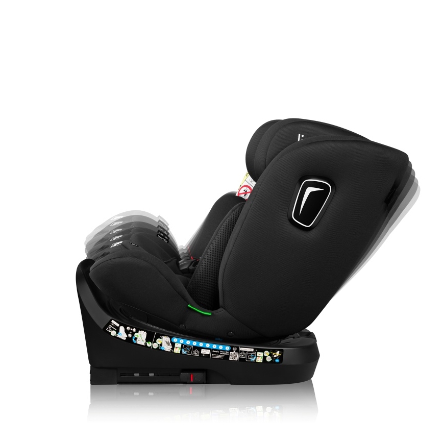 Lionelo - Siège auto pivotant BRAVE i-Size 40-150 cm Noir Carbone