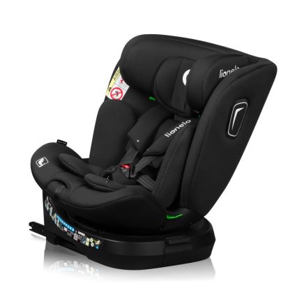 Lionelo - Siège auto pivotant BRAVE i-Size 40-150 cm Noir Carbone