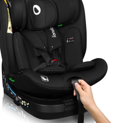 Lionelo - Siège auto pivotant BRAVE i-Size 40-150 cm Noir Carbone