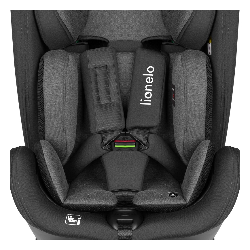 Lionelo - Siège-auto pivotant HARPER i-Size avec base 76-150 cm Noir carbone