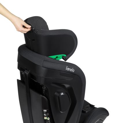 Lionelo - Siège-auto pivotant HARPER i-Size avec base 76-150 cm Noir carbone