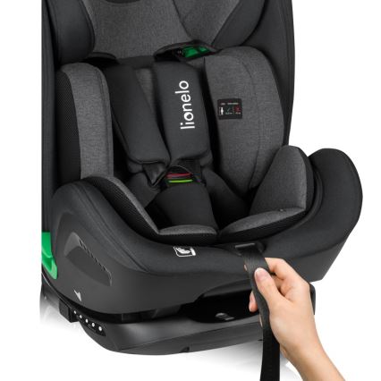 Lionelo - Siège-auto pivotant HARPER i-Size avec base 76-150 cm Noir carbone
