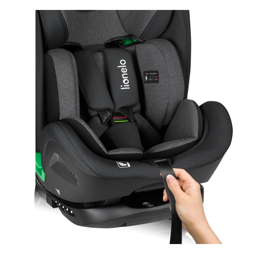 Lionelo - Siège-auto pivotant HARPER i-Size avec base 76-150 cm Noir carbone