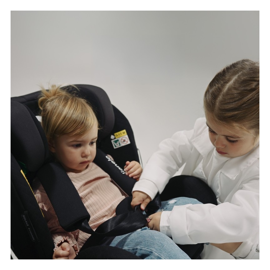 Lionelo - Siège auto pivotant sur base ANTOON PLUS i-Size 40-105 cm Noir Onyx