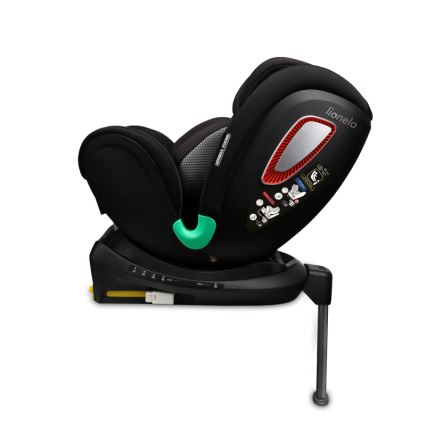 Lionelo - Siège auto pivotant sur base ANTOON PLUS i-Size 40-105 cm Noir Onyx