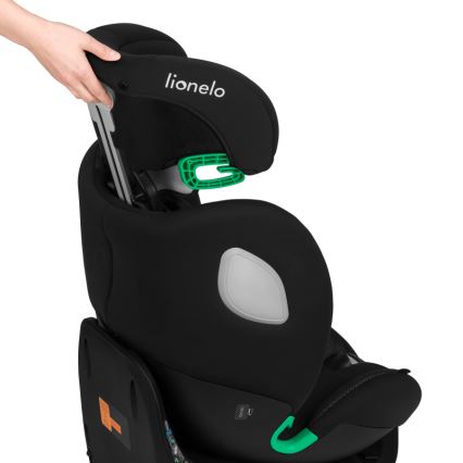 Lionelo - Siège-auto pivotant avec base BRAAM AIR i-Size 40-150 cm Noir Carbone