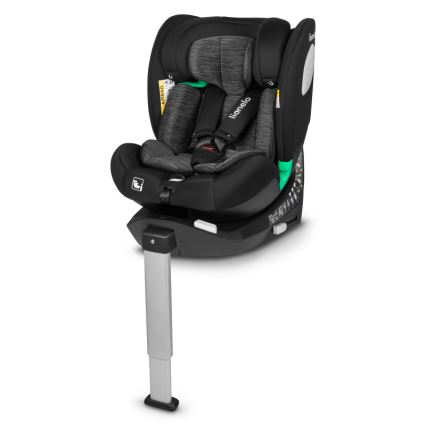 Lionelo - Siège-auto pivotant sur base BRAAM i-Size 40-150 cm Noir Carbone