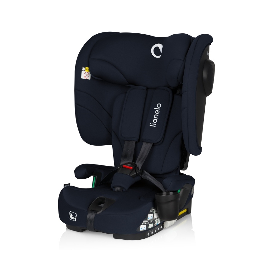 Lionelo - Siège auto pliable NELLY i-Size 76-150 cm Bleu marine