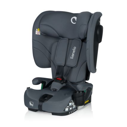 Lionelo - Siège auto pliable NELLY i-Size 76-150 cm Gris Graphite