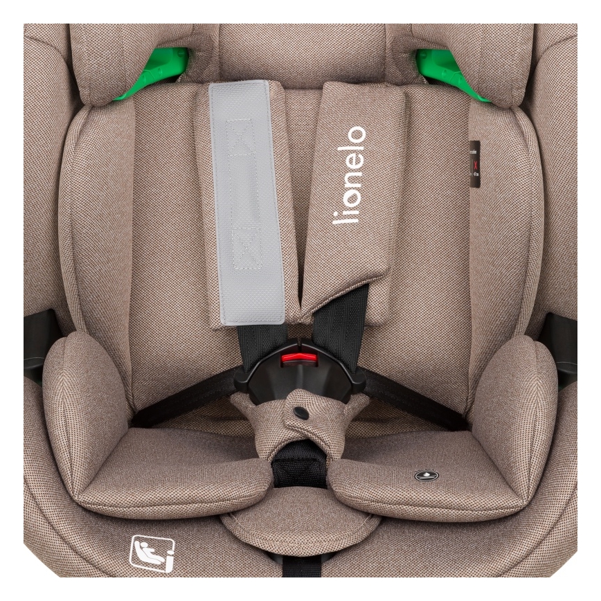Lionelo - Siège-auto rotatif avec base LAVENDER i-Size 76-150 cm Beige latte