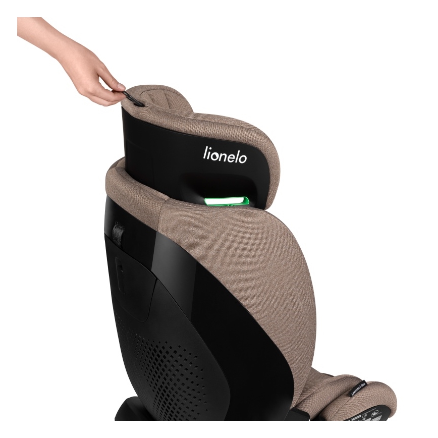 Lionelo - Siège-auto rotatif avec base LAVENDER i-Size 76-150 cm Beige latte