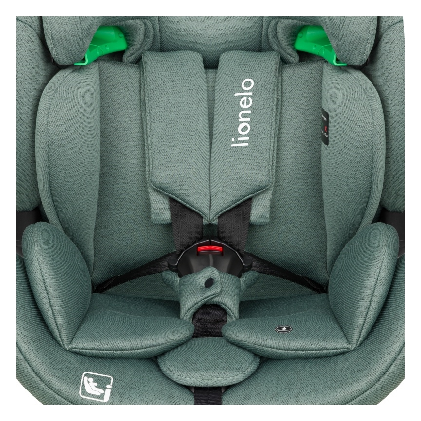 Lionelo - Siège auto pivotant avec base LAVENDER i-Size 76-150 cm Vert pistache