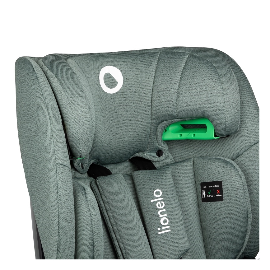 Lionelo - Siège auto pivotant avec base LAVENDER i-Size 76-150 cm Vert pistache
