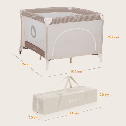 Lionelo - Speelbox BONNIE Beige Sand