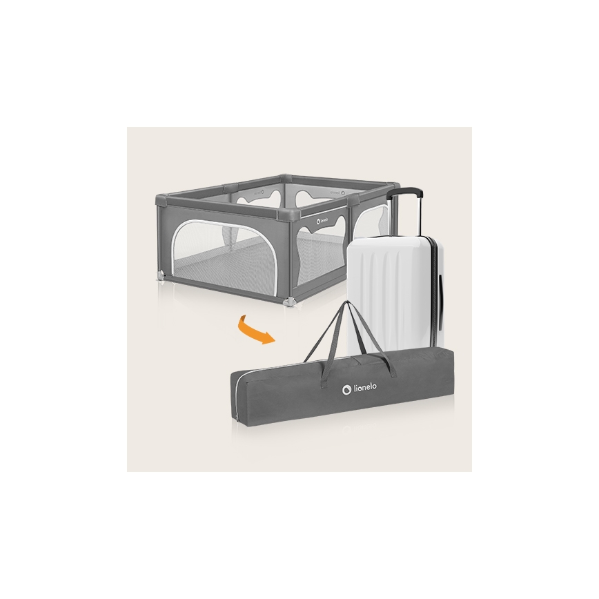 Lionelo - Speelbox WILLOW grijs