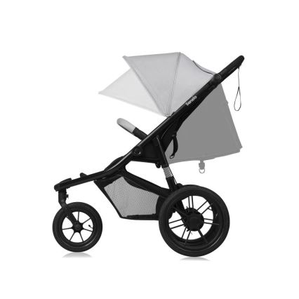 Lionelo - Sportieve kinderwagen AZURA zwart/grijs