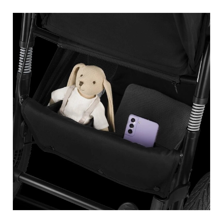 Lionelo - Sportieve kinderwagen AZURA zwart/grijs