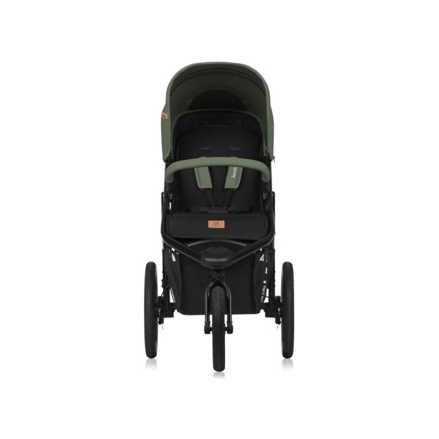 Lionelo - Sportieve kinderwagen AZURA zwart/groen
