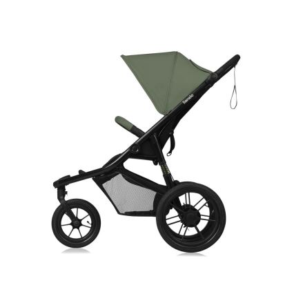 Lionelo - Sportieve kinderwagen AZURA zwart/groen