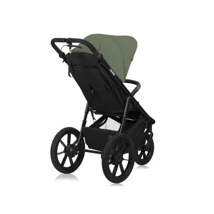 Lionelo - Sportieve kinderwagen AZURA zwart/groen