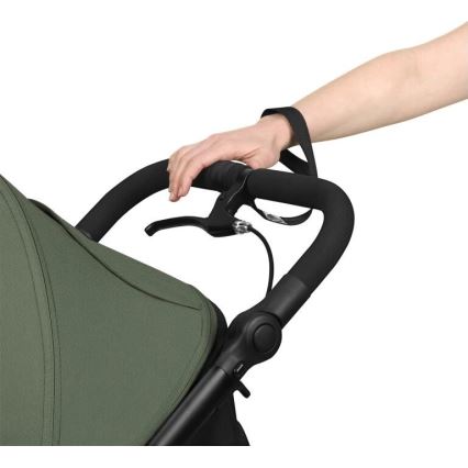 Lionelo - Sportieve kinderwagen AZURA zwart/groen